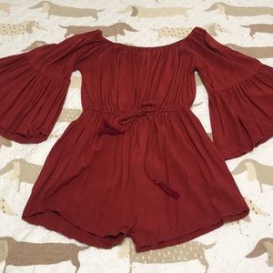 Off Shoulder Romper